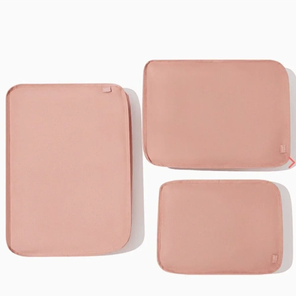 HANKY PANKY Packing Cubes Set of‎ 3 Clothing Organizer Pink Polyester Zip Travel